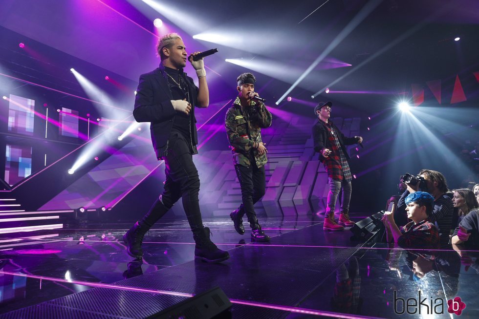 CNCO actuando en la Gala 7 de 'OT 2018'