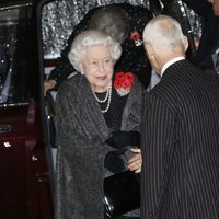 La Reina Isabel llegando al Festival of Remembrance 2018