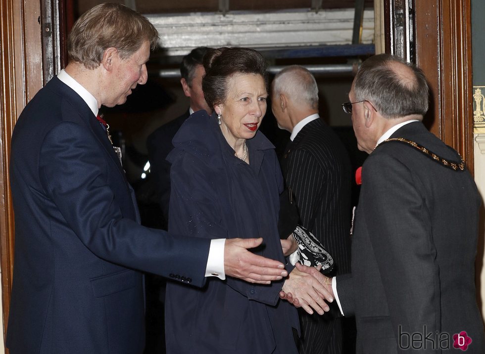 La Princesa Ana de Inglaterra llegando al Festival of Remembrance 2018