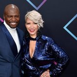 Terry Crews y Rebecca King-Crews en la alfombra roja de los People's Choice Awards 2018