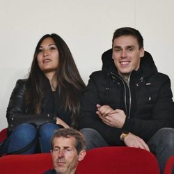 Louis Ducruet y Marie Chevallier durante un partido de fútbol