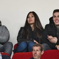 Louis Ducruet y Marie Chevallier durante un partido de fútbol