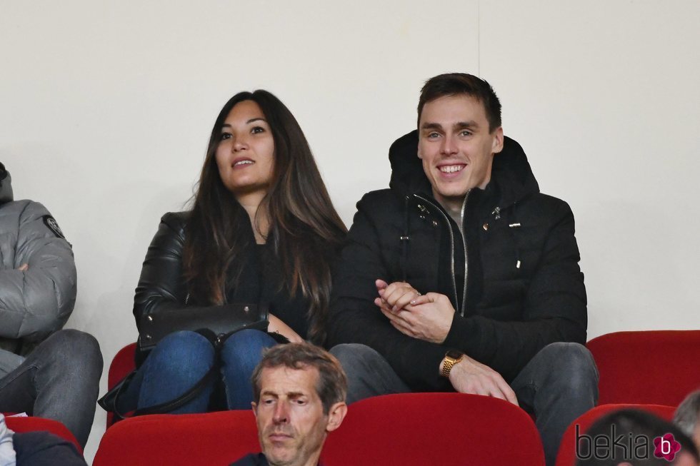 Louis Ducruet y Marie Chevallier durante un partido de fútbol