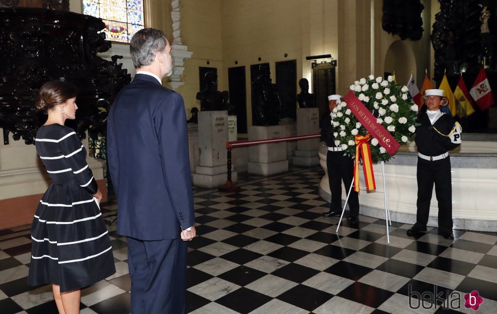 Los Reyes Felipe y Letizia en el Santuario Patriótico de Lima