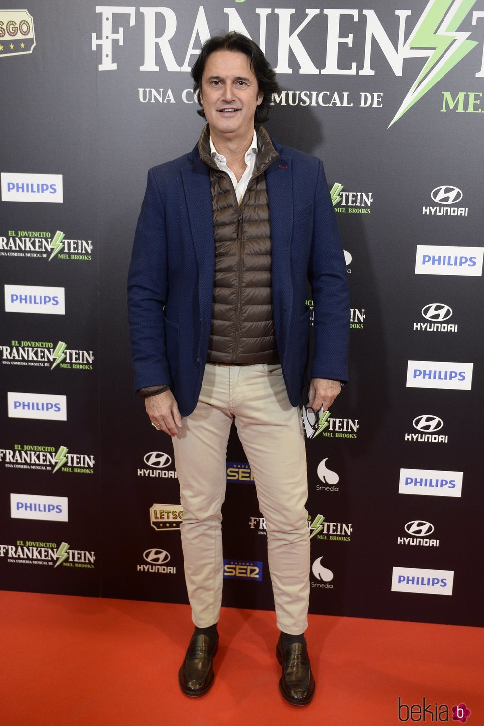 Poty Castillo en el estreno del musical 'El pequeño Frankenstein'