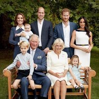 El Príncipe Carlos, Camilla Parker, los Duques de Cambridge, los Principes Jorge, Carlota y Luis y los Duques de Sussex