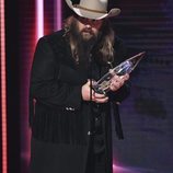 Chris Stapleton recogiendo su premio de los Country Music Association Awards 2018