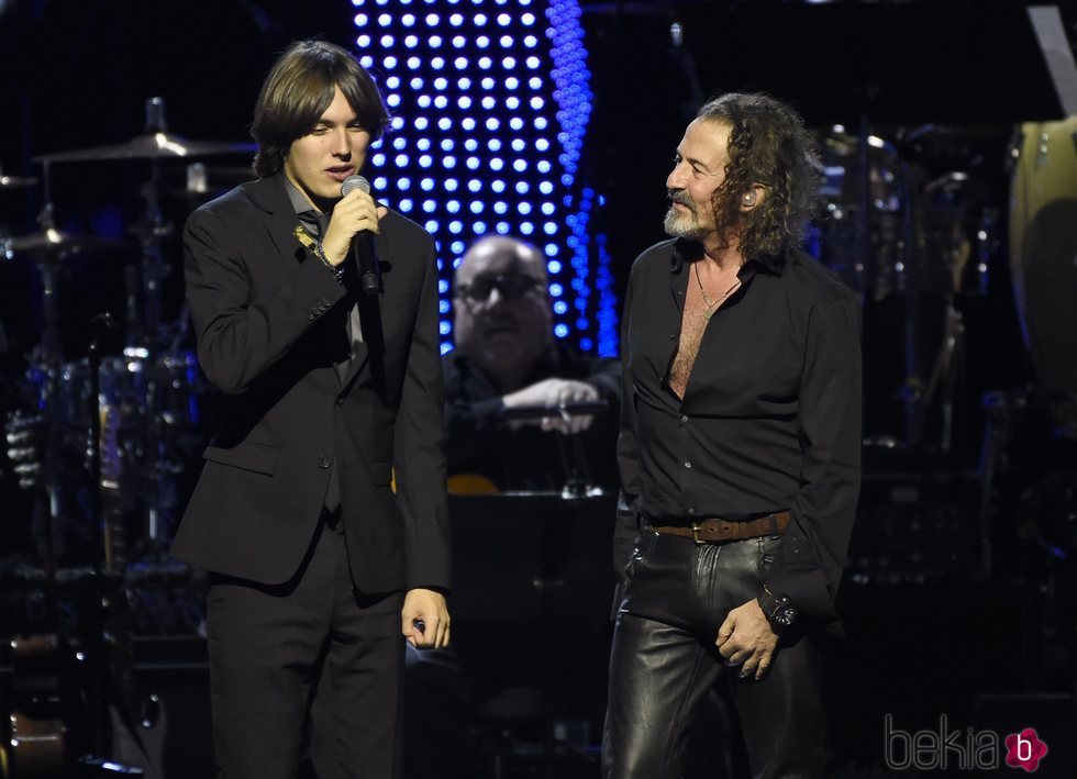 José María Cano y su hijo Dani Cano en la gala de Persona del Año de los Grammy Latinos 2018