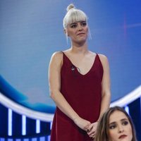 Alba Reche durante la valoración del jurado en la Gala 8 de 'OT 2018'