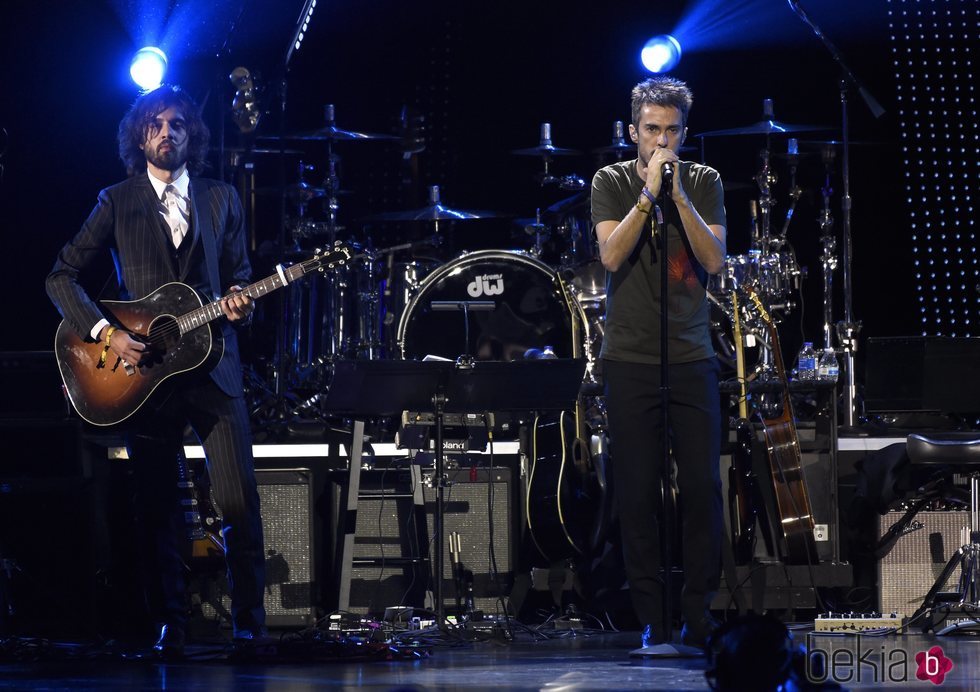 El grupo Vetusta Morla actuando en la gala de Persona del Año de los Grammy Latinos 2018