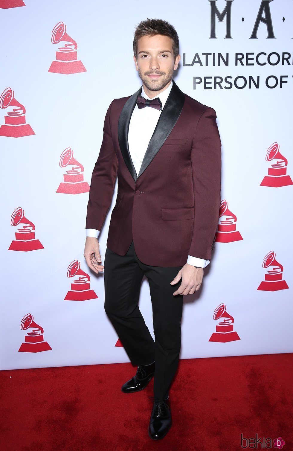 Pablo Alborán en la alfombra roja de la gala de Persona del Año de los Grammys Latinos 2018