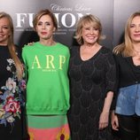 Mila Ximénez, Agatha Ruiz de la Prada, Belén Estaban y Belén Rodríguez posando