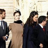 Pierre Casiraghi, Beatrice Borromeo, Tatiana Santo Domingo y Andrea Casiraghi en el Día Nacional de Mónaco 2018