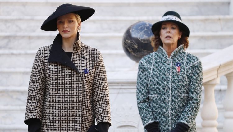 Las Princesas Charlene y Carolina de Mónaco en el Día Nacional de Mónaco 2018