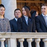 Alexandra de Hannover, Pauline Ducruet y Louis Ducruet en el Día Nacional de Mónaco 2018