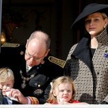 Alberto y Charlene de Mónaco con sus hijos Jacques y Gabriella en el Día Nacional de Mónaco 2018