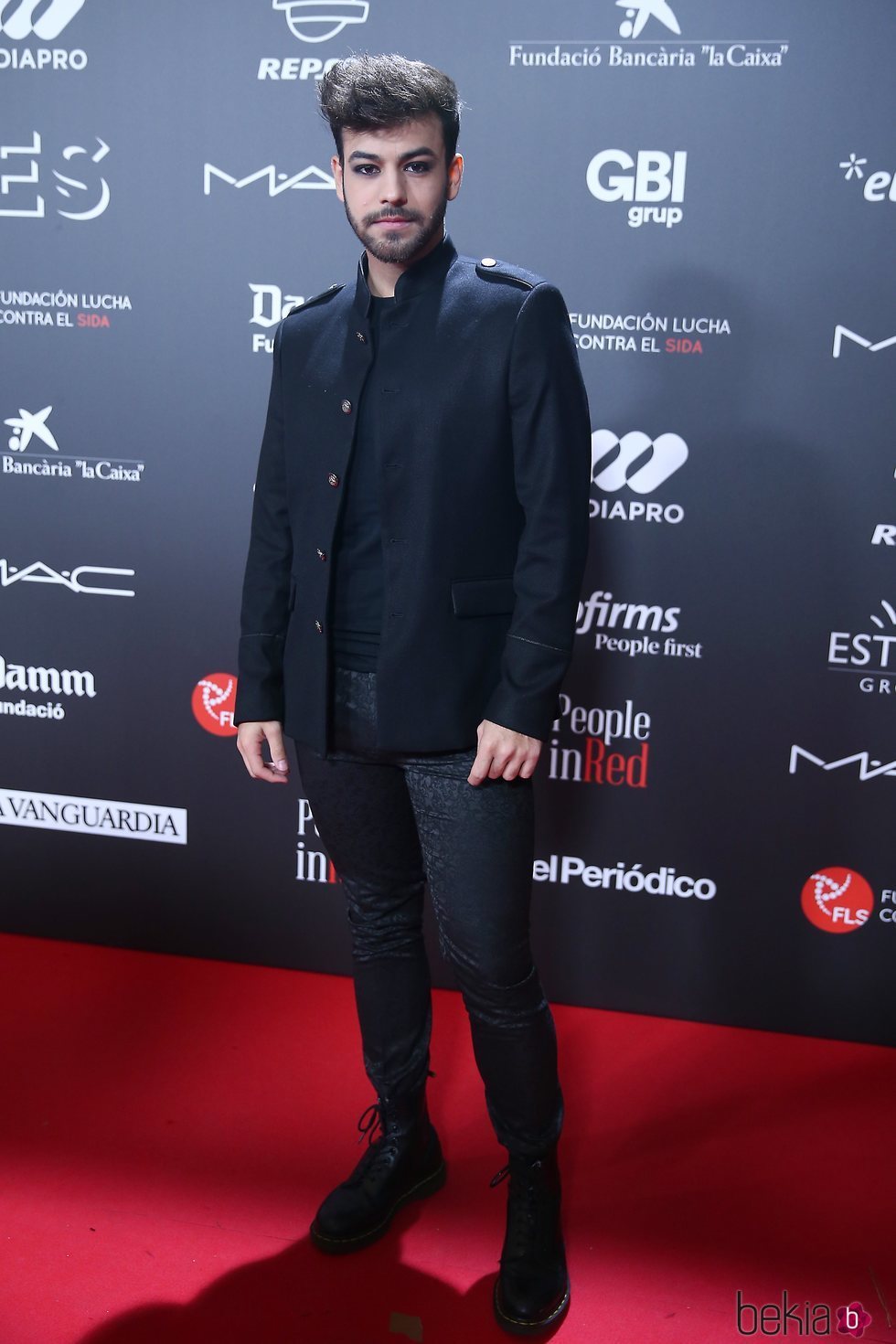 Agoney en la gala 'People in red' 2018