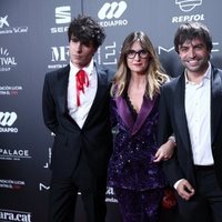 Javier Calvo, Noemí Galera, Manu Guix y Javier Ambrossi en la gala 'People in red' 2018