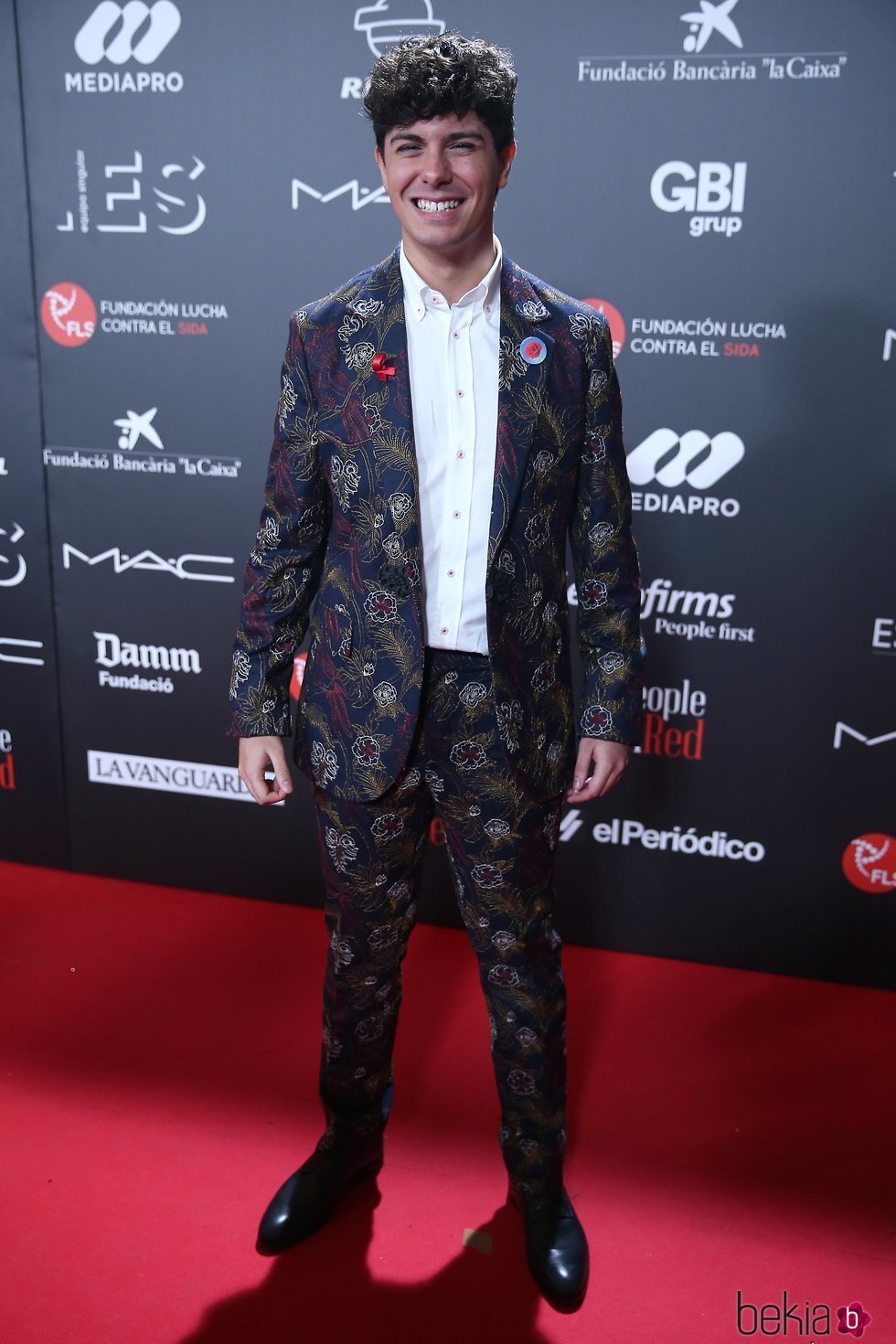 Alfred García en la gala 'People in red' 2018