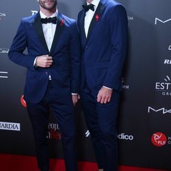 Pelayo Díaz y Andy McDougall en la gala 'People in red' 2018