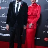 Risto Mejide y Laura Escanes en la gala 'People in red' 2018