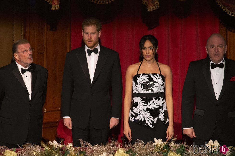 Los Duques de Sussex presidiendo la gala Royal Variety 2018