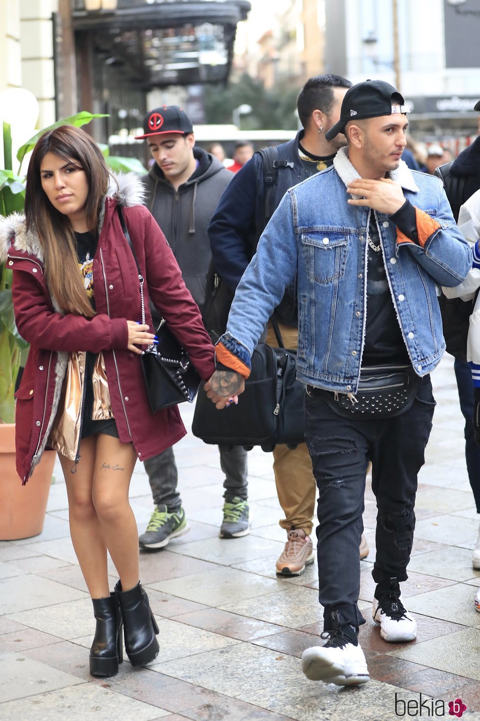 Chabelita Pantoja y Omar Montes paseando por Madrid