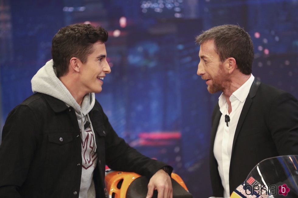 Marc Márquez y Pablo Motos en 'El hormiguero'