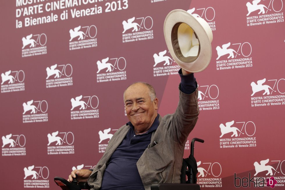 Bernardo Bertolucci en la alfombra roja de la 70ª edición del Festival de Cine de Venecia