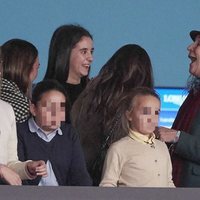 La Infanta Elena ríe divertida junto a Victoria Federica en el Madrid Horse Week 2018