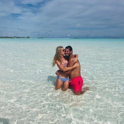 Rafa Nadal, muy cariñoso con su hermana en el mar