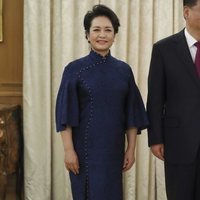 La Primera Dama china Peng Liyuan durante su visita oficial a España