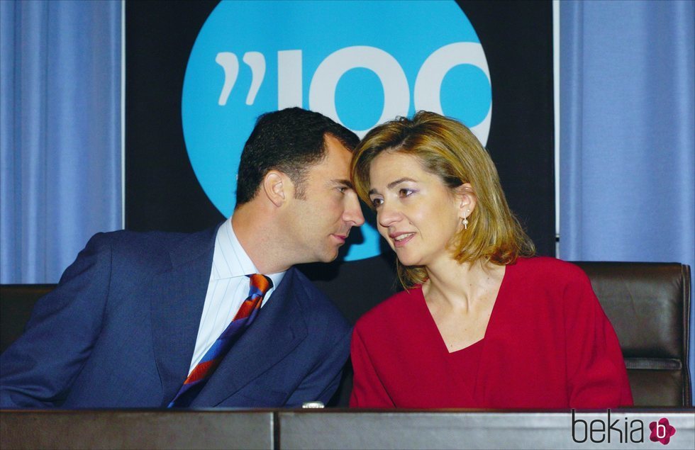 El Rey Felipe y la Infanta Cristina en el centenario de LaCaixa