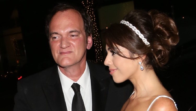 Quentin Tarantino en su boda con Daniella Pick