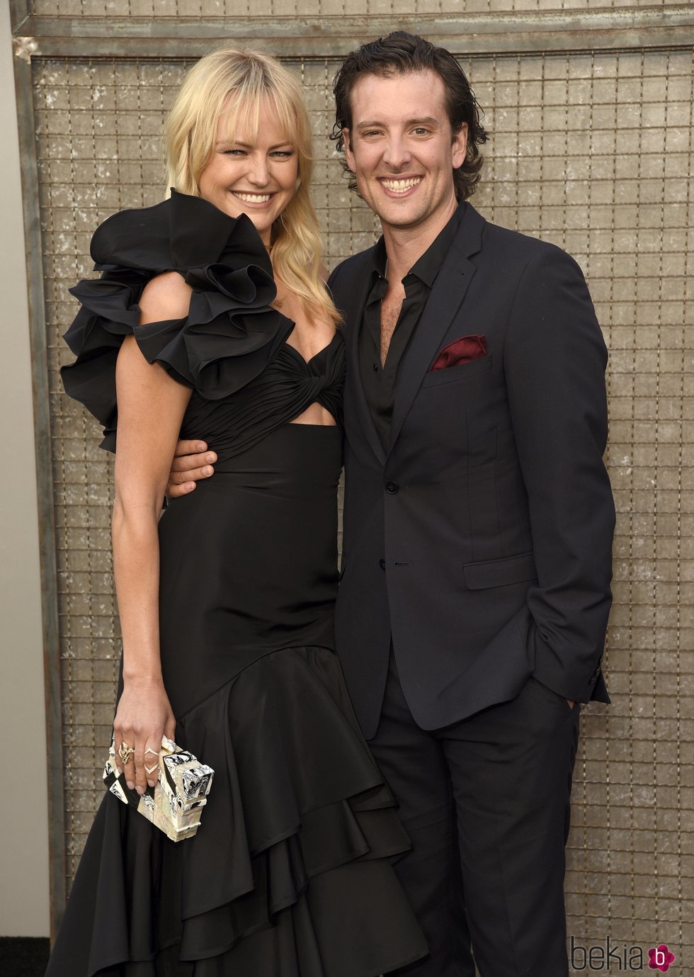 Jack Donnelly y Malin Akerman en el estreno de 'Rampage'