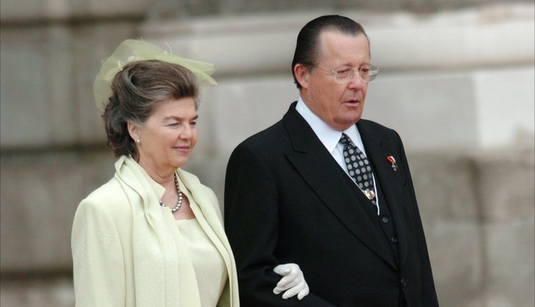 Los Duques de Calabria en la boda de los Príncipes de Asturias