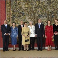 Los Duques de Calabria, Carlos Zurita, la Infanta Margarita, la Infanta Pilar, los Reyes de España, la Infanta Cristina, Iñaki Urdangarín, la Infanta Elena