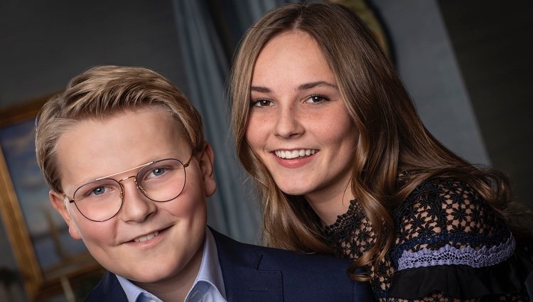 Ingrid Alexandra y Sverre Magnus de Noruega