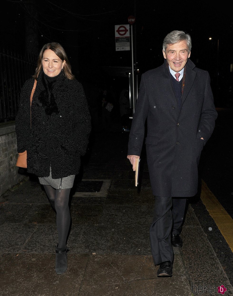 Michael y Carole Middleton en el concierto navideño de la Fundación Henry van Straubenzee