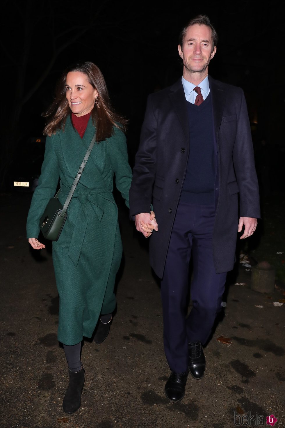 Pippa Middleton  y James Matthews en el concierto navideño de la Fundación Henry van Straubenzee