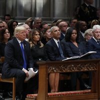 Líderes de EEUU en el funeral de George W. H. Bush