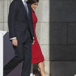 Los Reyes Felipe y Letizia a su llegada al acto por el 40 aniversario de la Constitución