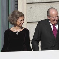 La Princesa Leonor y los Reyes Juan Carlos y Sofía en el 40 aniversario de la Constitución