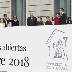 La Familia Real en el 40 aniversario de la Constitución