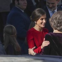 La Reina Letizia y la Reina Sofía, muy cómplices en el 40 aniversario de la Constitución Española