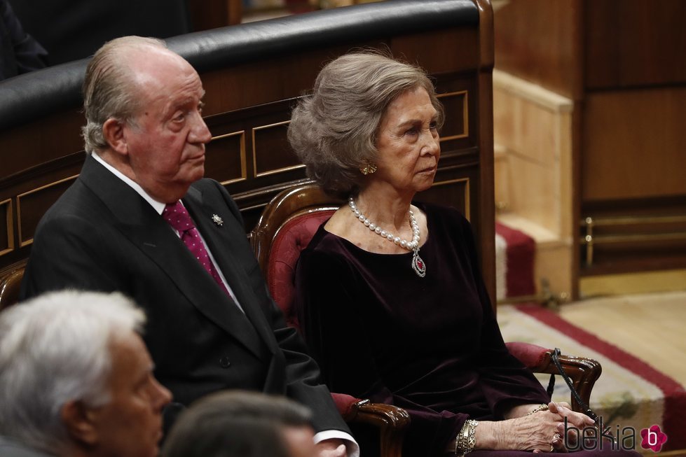 Los Reyes Juan Carlos y Sofía en el 40 aniversario de la Constitución