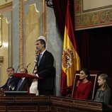 El Rey Felipe durante su discurso por el 40 aniversario de la Constitución