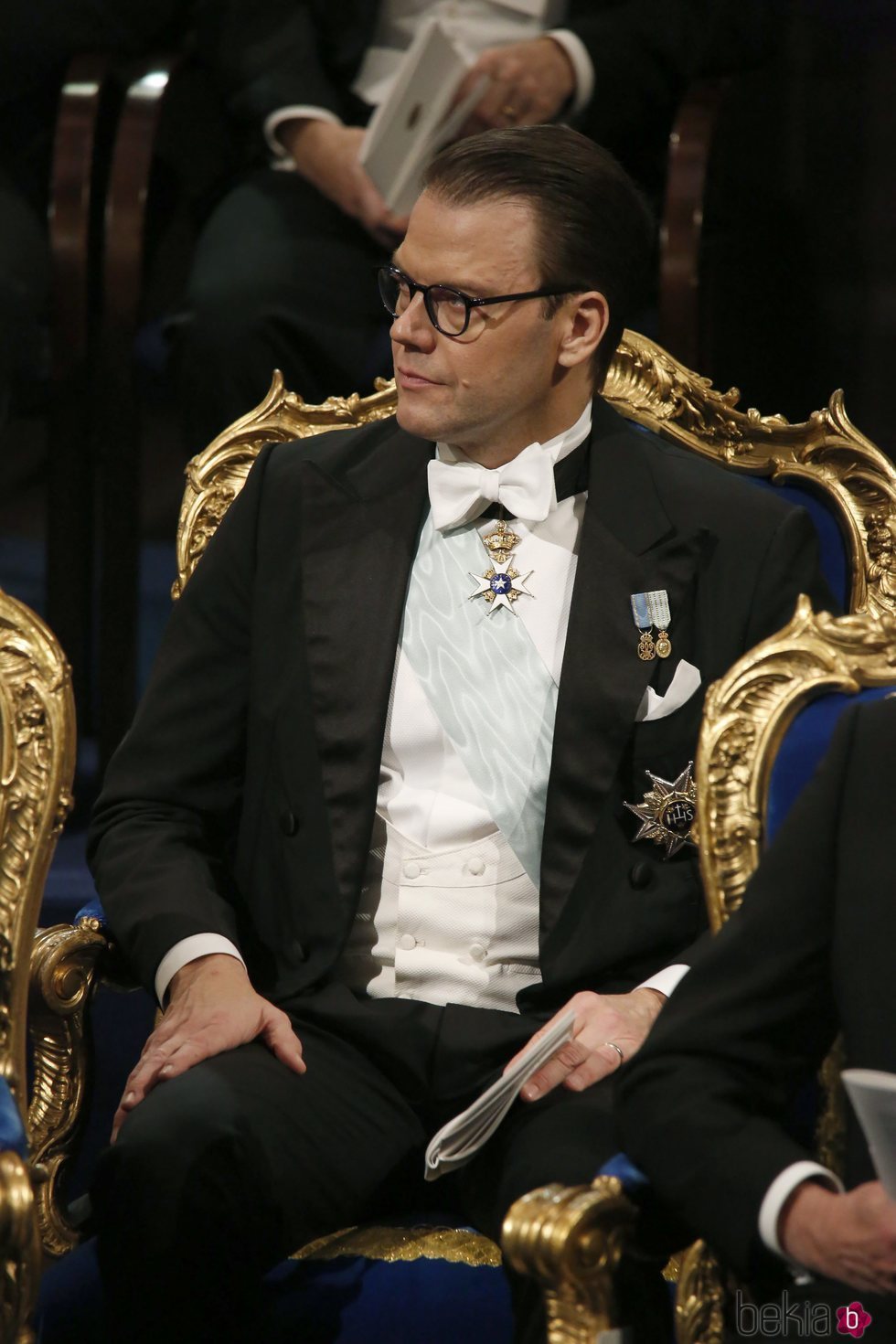 El Príncipe Daniel de Suecia durante la gala de entrega de los Premios Nobel 2018