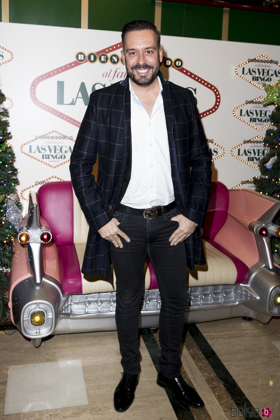 Kike Calleja en la fiesta de Navidad de 'Sálvame'