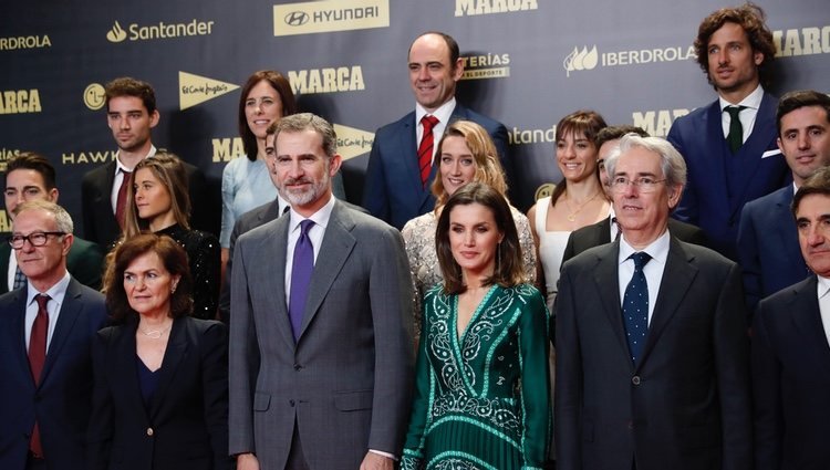 Los Reyes Felipe y Letizia con muchos rostros del mundo del deporte en el 80 aniversario de Marca